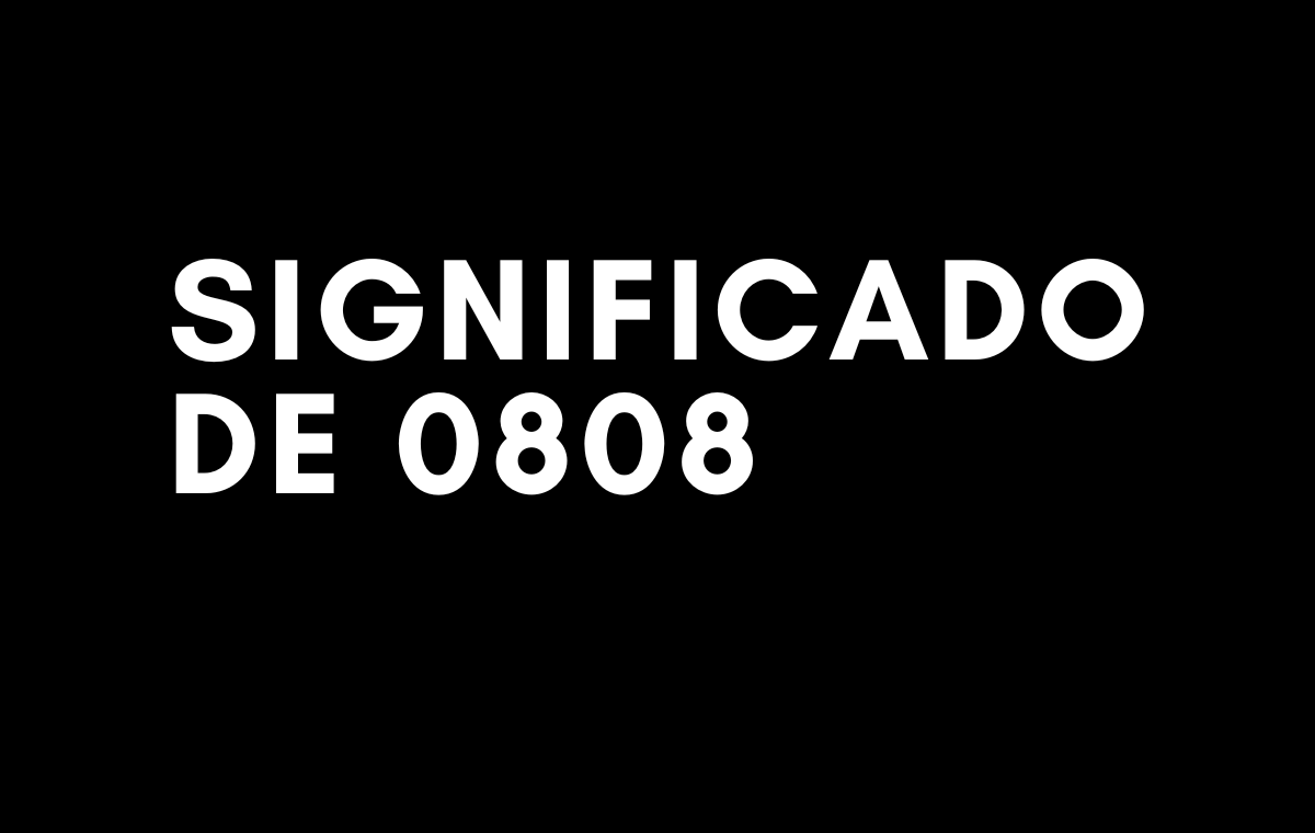 Significado de 0808
